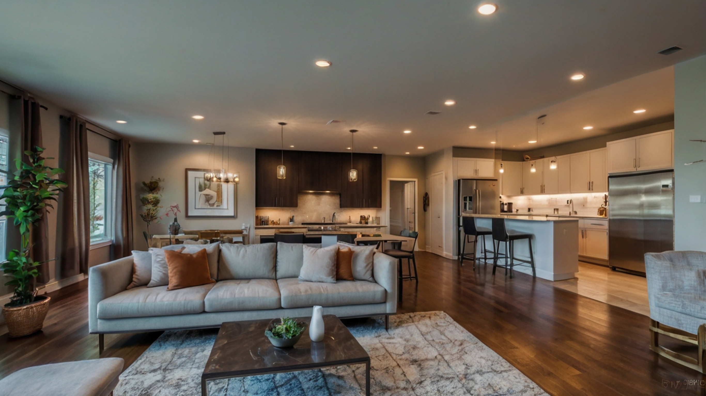 Interior of a professionally staged house